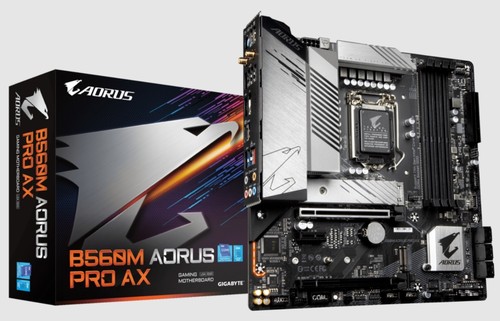 技嘉B560M AORUS PRO AX主板1200针支持10700 11900kf cpu带wifi