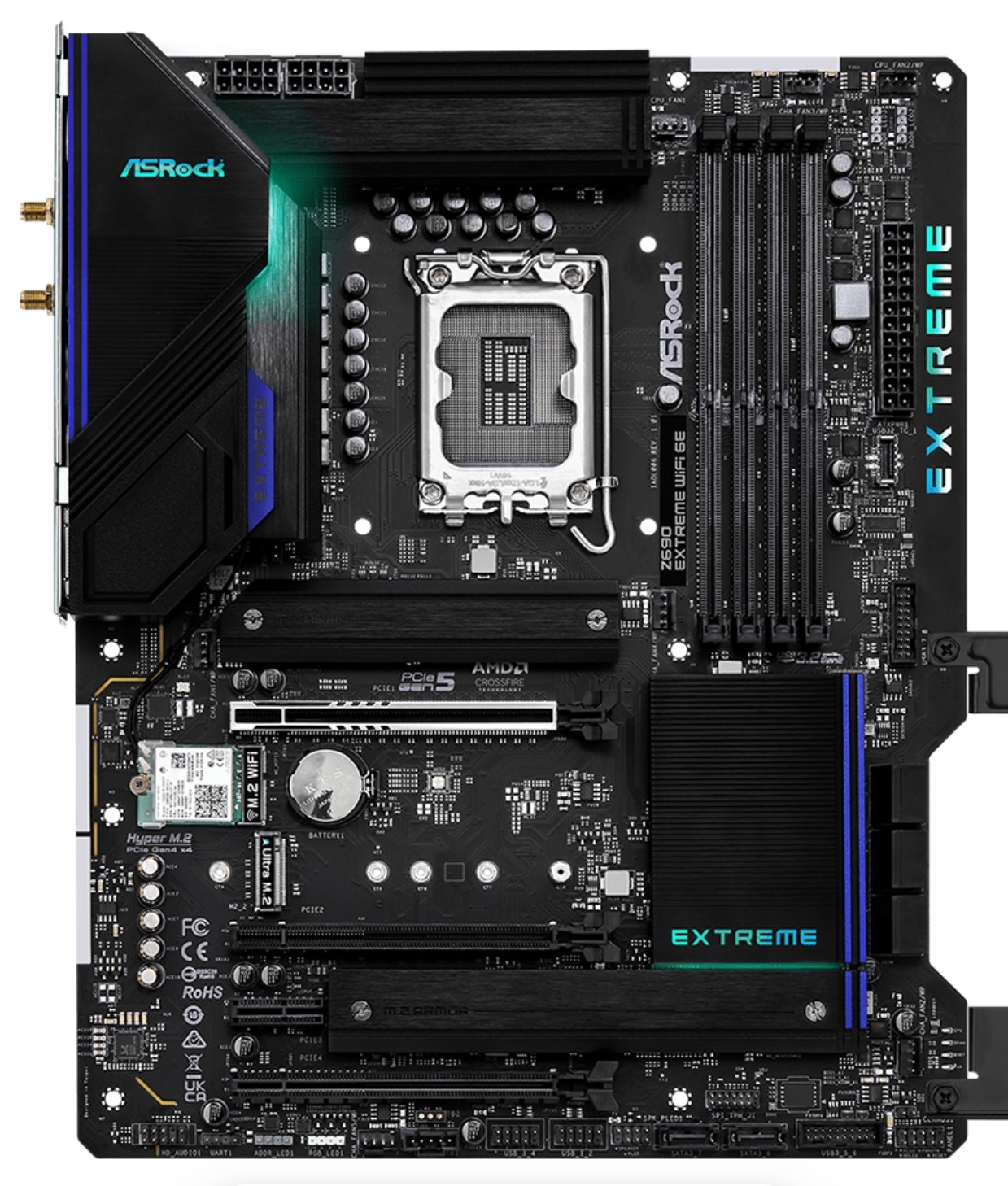 华擎z690 extreme wifi6极限玩家主板1700针支持12/13/14代cpu图片