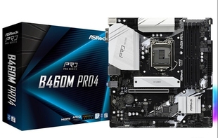 华擎B460M Pro4主板1200支持i510600i7 10700 i910900k十代cpu