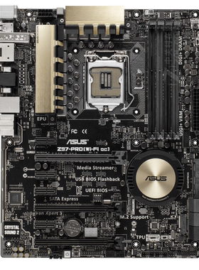 华硕Z97-PRO(WiFi ac)1150主板支持0i34130i54460i74770 4790kcpu