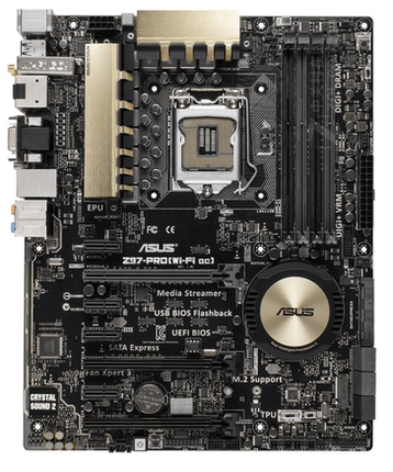 华硕Z97-PRO(WiFi ac)1150主板支持0i34130i54460i74770 4790kcpu