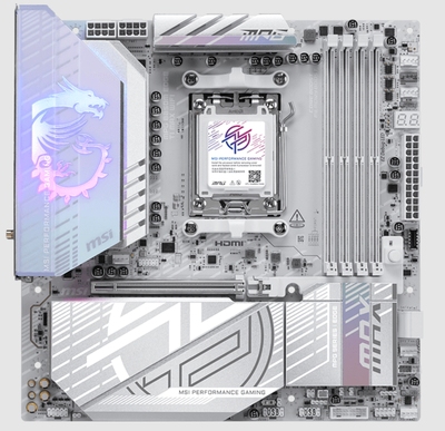 微星b850m edge ti max wifi刀锋主板am5支持7800x 9700x 9950cpu