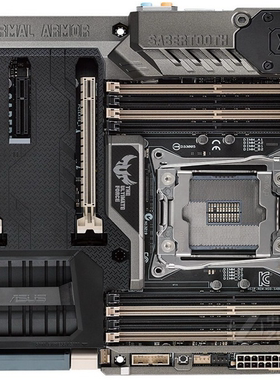 华硕剑齿虎 X99 2011v3支持i75960xE5-2699v42680v3cpu台式机主板