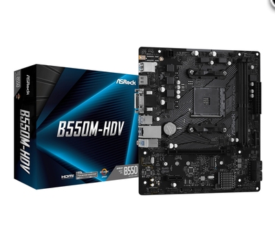 华擎B550M-HDV台式机主板am4支持3600 5700 5950xcpu处理器