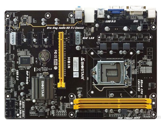 biostar/映泰 h81a主板1150针支持i54570i74790kcpu处理器ddr3
