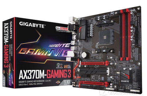 技嘉AX370M-Gaming 3台式机am4主板1700 2600 3800 5950xcpu