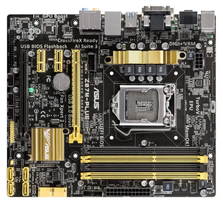 华硕 z87m-plus1150台式机主板支持i54570i747704790kcpu处理器