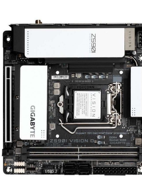 技嘉Z590I VISION D1200针台式机主板支持10代11代cpu双雷电接口