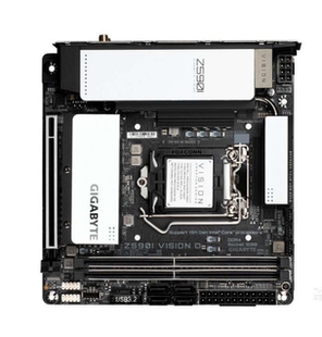 D1200针台式 机主板支持10代11代cpu双雷电接口 VISION 技嘉Z590I