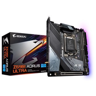 机ddr4内存 ULTRA1200针主板支持10代11代cpu台式 技嘉Z590I AORUS