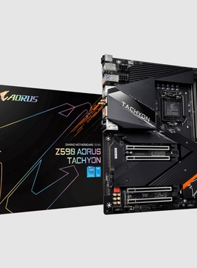 技嘉Z590 AORUS TACHYON钛雕主板1200支持10700 11900kfcpu处理器