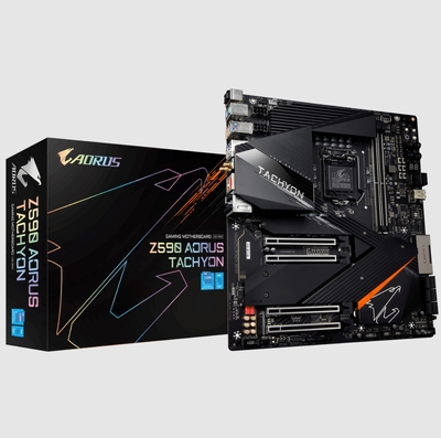 技嘉Z590 AORUS TACHYON钛雕主板1200支持10700 11900kfcpu处理器