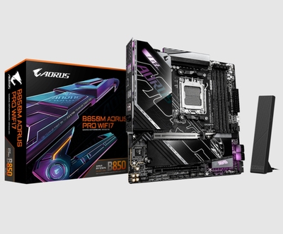 技嘉b850m aorus pro wifi7主板am5支持7800x3d 9950x 9700xcpu