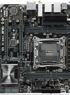 华硕X99M WS 2011v3针支持i75960xE5-2698v42680v3cpu台式机主板