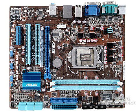 华硕P7H55M-LE1156针主板集显支持i3530i5650750i7870cpu另有套装