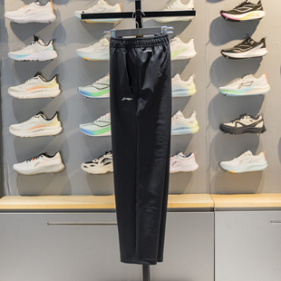 李宁针织运动裤男子2026春季新款直筒加绒保暖防泼水卫裤AKYW003