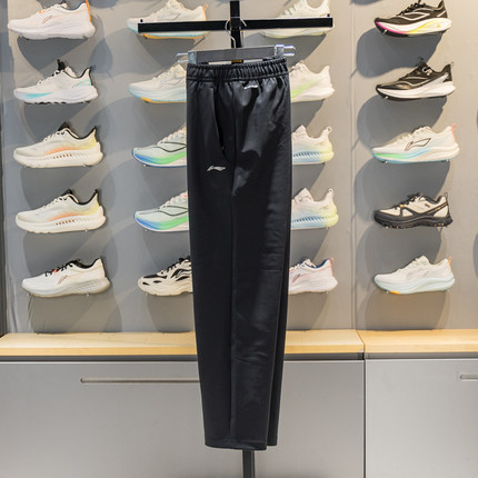 李宁针织运动裤男子2026春季新款直筒加绒保暖防泼水卫裤AKYW003