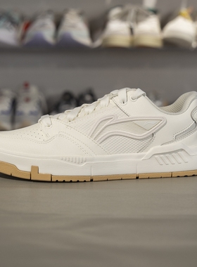 李宁COMMOM 80s休闲鞋男子2025夏季新款舒适软弹经典板鞋AGCV051