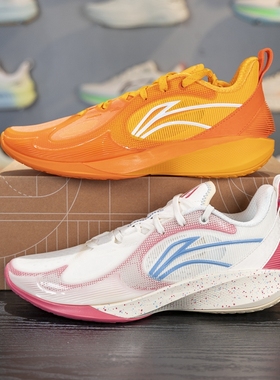 李宁闪凌2V2篮球鞋2025秋季新品男子轻量高回弹篮球场地鞋ABPV003