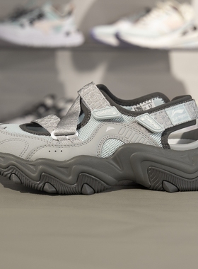 李宁女子凉鞋2025夏季新款猫爪 SANDAL魔术贴运动潮流凉鞋AGUV004