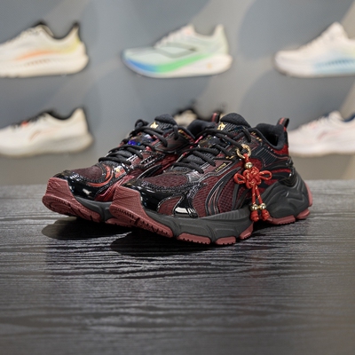 李宁减震回弹男子系带休闲鞋