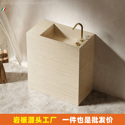 意式轻奢岩板立柱盆【源头工厂】