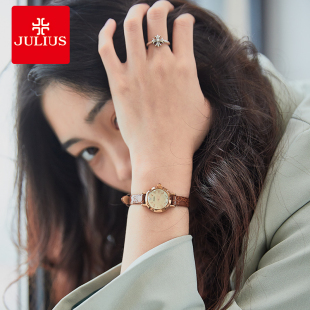 聚利时韩版 细带小巧石英腕表 简约皮带女士手表学生手表女时尚