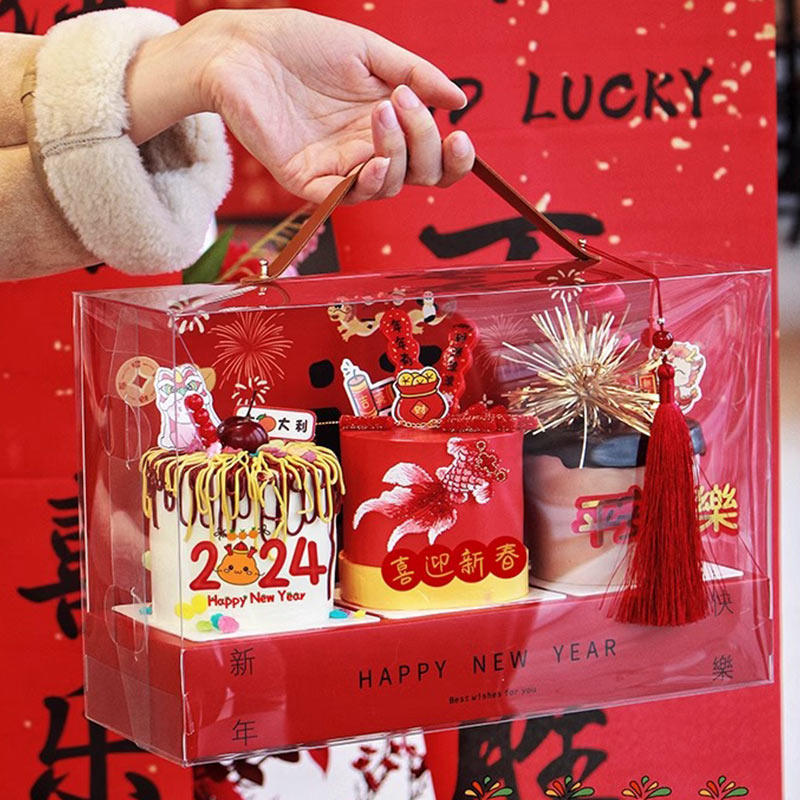 2025新年春节跨年甜品蛋糕装饰摆件法式西点手提绳透明盒打包盒,节庆用品/礼品,蛋糕/烘焙装饰用品,淘宝优惠券,粉丝福利购,淘宝优惠卷