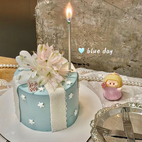 礼物盒造型蛋糕装饰蕾丝花边丝带装饰生日甜品礼盒蛋糕摆件插件