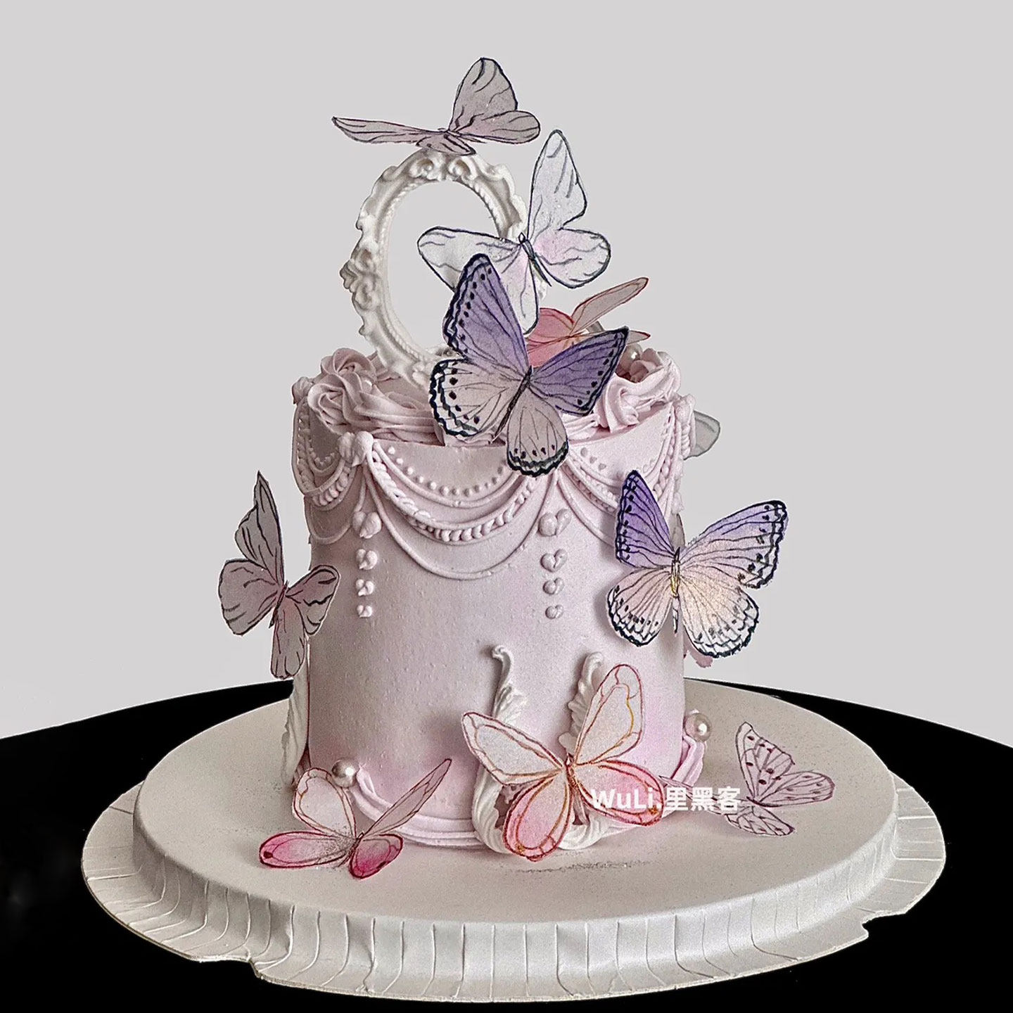 复古粉色氛围感蝴蝶蛋糕装饰蝴蝶糯米纸欧式翻糖镜框硅胶模具摆件,节庆用品/礼品,蛋糕/烘焙装饰用品,淘宝优惠券,粉丝福利购,淘宝优惠卷