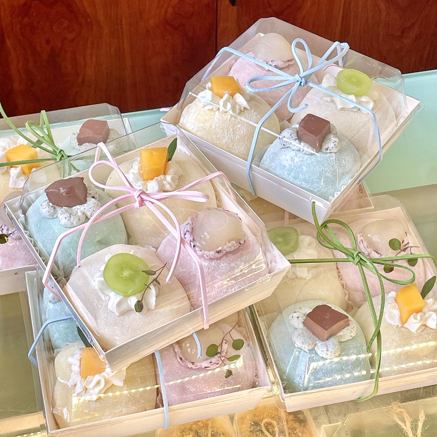 夏季小清新雪媚娘蛋糕装饰甜品皮龙绳四格便当打包盒透明包装盒,节庆用品/礼品,蛋糕/烘焙装饰用品,淘宝优惠券,粉丝福利购,淘宝优惠卷