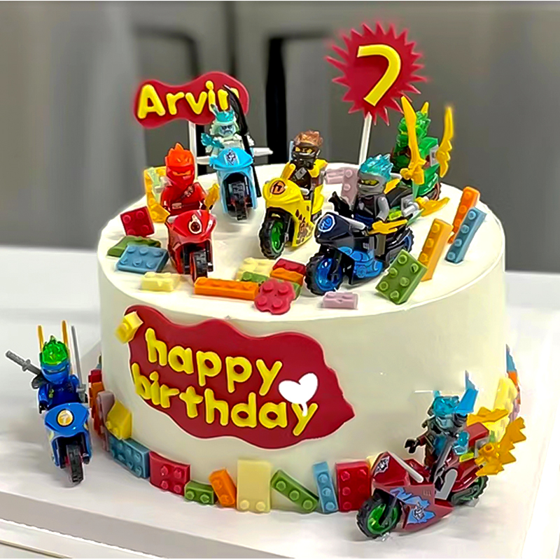 网红儿童生日周岁蛋糕装饰摆件