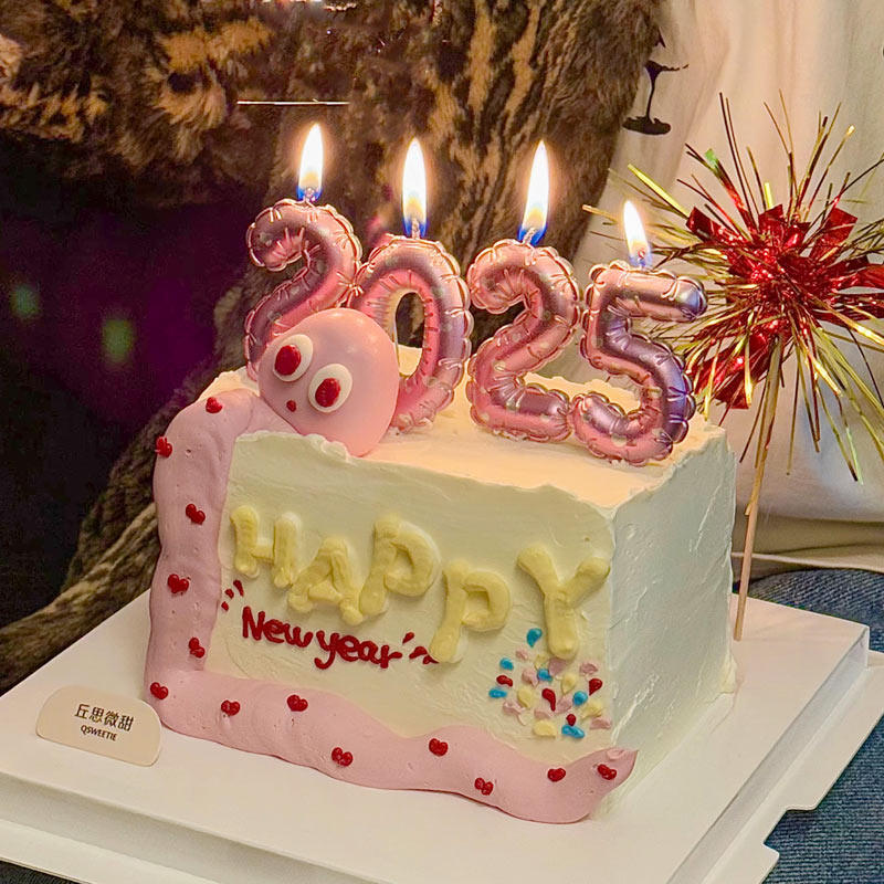 2025新年元旦除夕跨年夜雨丝插牌胖气球数字蜡烛甜品蛋糕装饰插件,节庆用品/礼品,蛋糕/烘焙装饰用品,淘宝优惠券,粉丝福利购,淘宝优惠卷