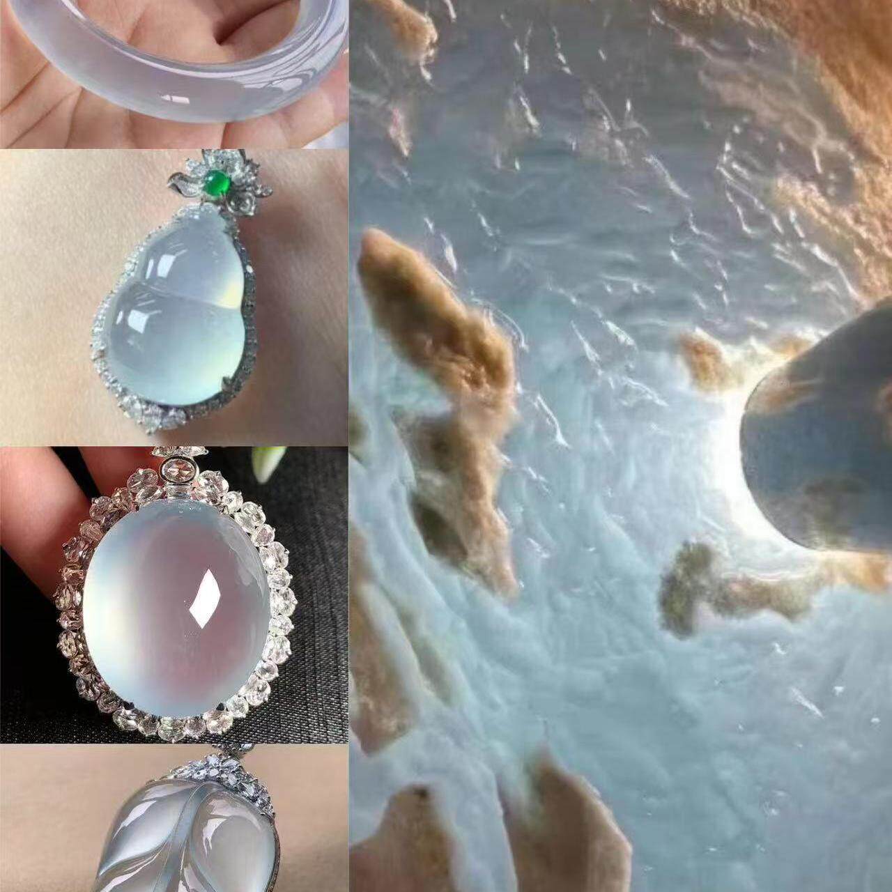 （定制商品）缅甸翡翠原石冰种手镯定制链接请谨慎