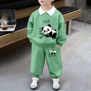 2026新款童装男童春秋季套装洋气衣服中小童儿童纯棉休闲卫衣春装