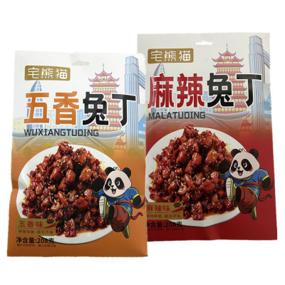 宅熊猫麻辣兔丁208克解馋零食