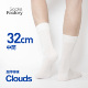袜制式 SocksFactory男士 商务运动中筒袜超薄棉袜Clouds系列