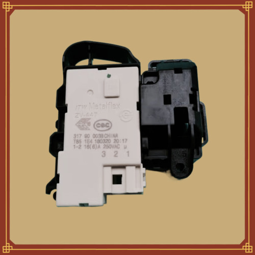 适用美的MG100-1431WDXG洗衣机原装门锁开关0024000128A配件