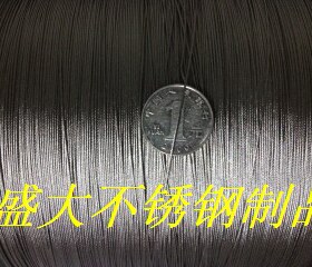 304不锈钢钢丝绳/牵引绳钢丝线细钢丝很细很软7×7股直径1MM