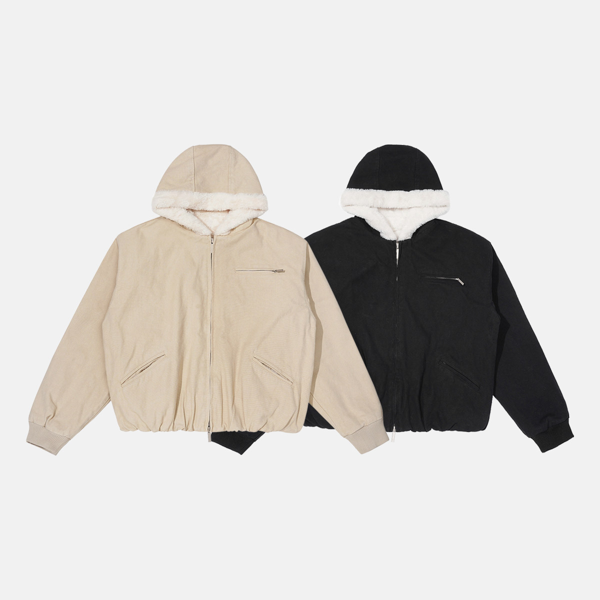 Unblank 巴恩风底特律连帽夹克25秋冬美式复古座山雕毛绒外套男