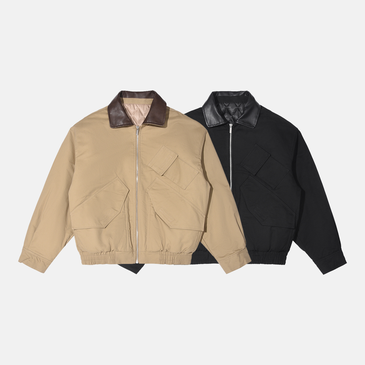 Unblank 巴恩风多口袋工装夹克棉服美式休闲教练外套男25秋冬新款