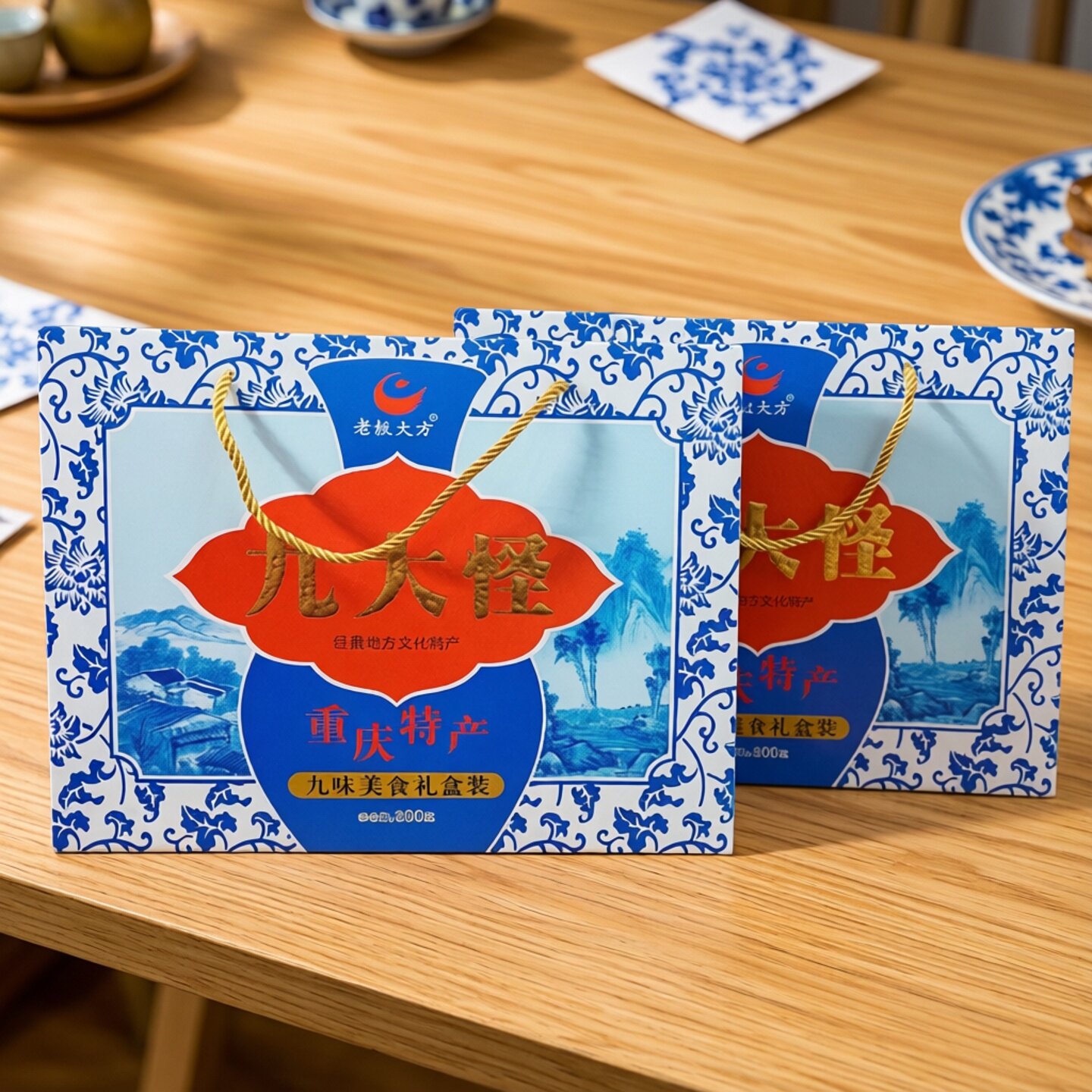 磁器口古镇麻花重庆特产九大怪600g礼盒装辣子鸡麻花陈皮核桃酥