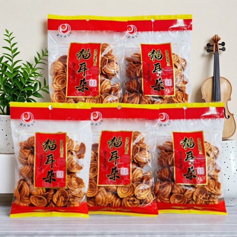 吴氏远久猫耳朵麻辣味192g袋装膨化食品怀旧休闲零食小吃网红食品