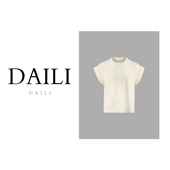 百搭气质休闲提花T恤女DL2505051 圆领短袖 黛利新款 时尚