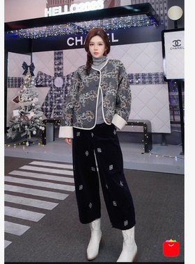 【呼呼专享】黛利新款九分休闲裤女DLBYM-Z26K9968