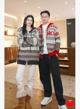 【呼呼专享】黛利新款时尚连帽百搭加厚针织开衫毛衣女DLMY-9594