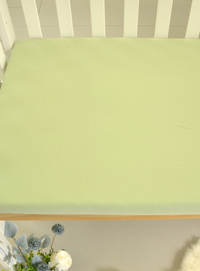 新生儿a类纯色婴儿床床笠纯棉儿童床单薄软宝宝拼接床罩定制