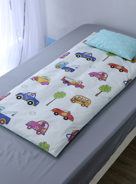 儿童垫被套纯棉全包拉链定做幼儿园卡通褥子套婴儿软床垫保护四季