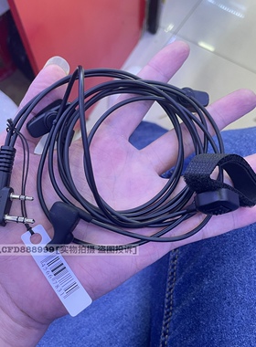 对讲机骑行专业耳机特种兵耳骨手指PTT按键 耳塞式内置话咪声音大
