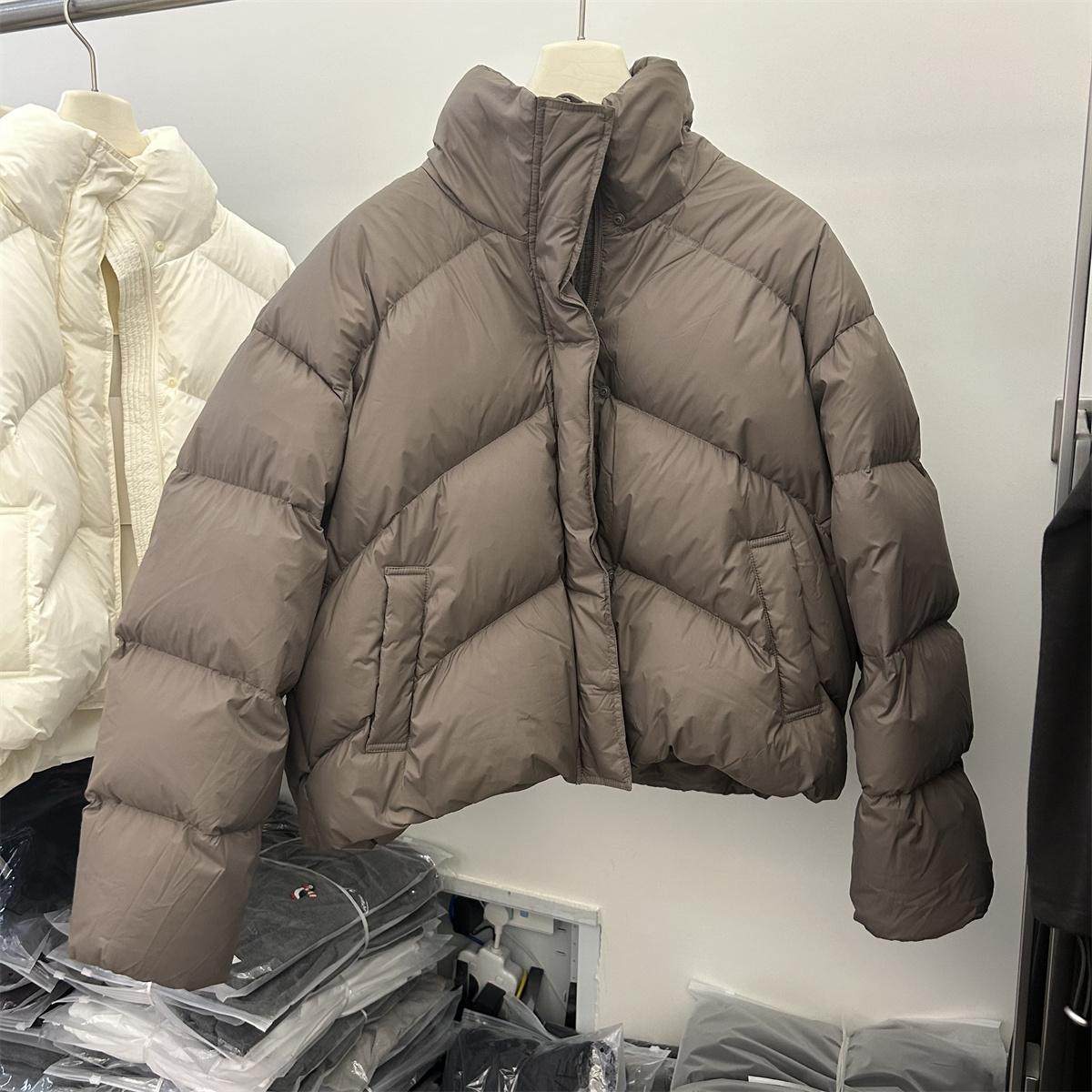 2024冬季新款宽松面包服韩版立领